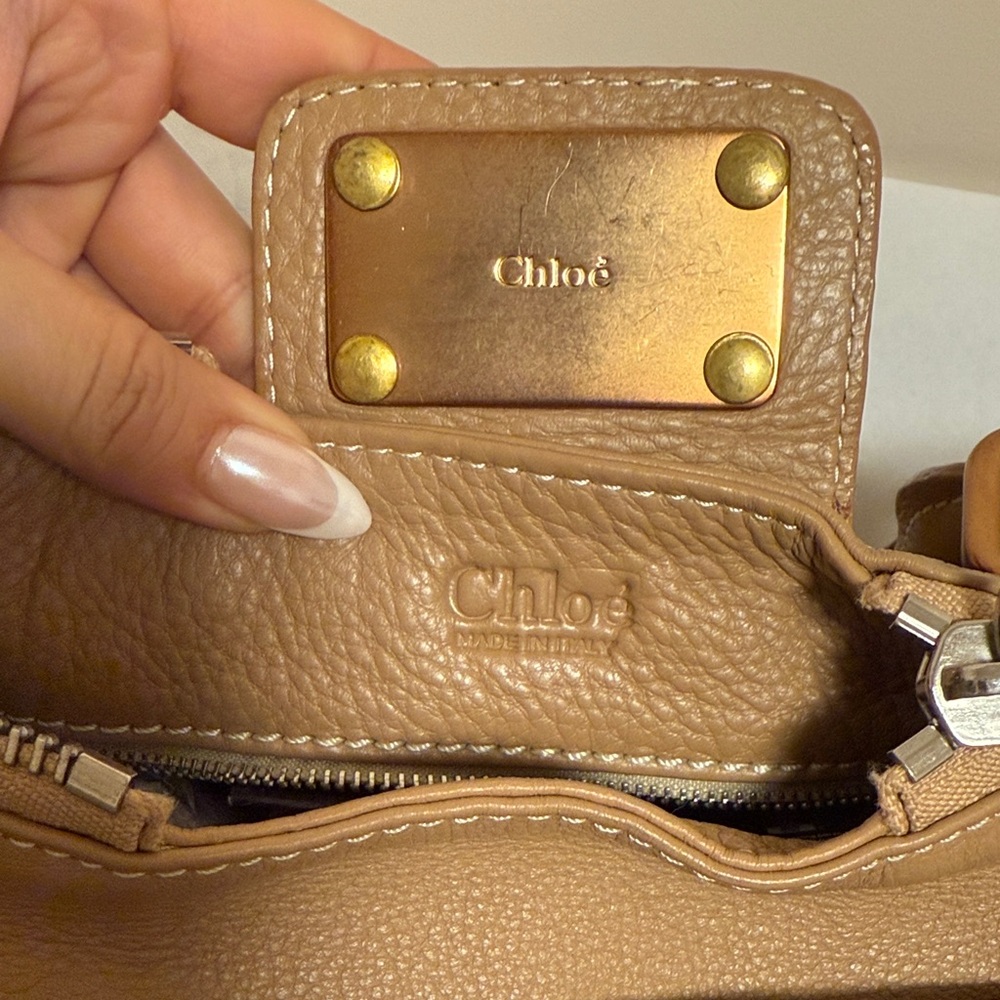 Chloe Paddington Beige Leather Satchel with Rose Gold Hardware - Picture 3 of 5